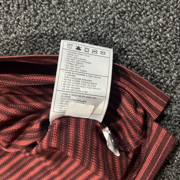 Nike‎ Golf Shirt Mens Red Striped XL Pebble Beach Short Sleeve Golf Dri-Fit UV - Picture 11 of 12